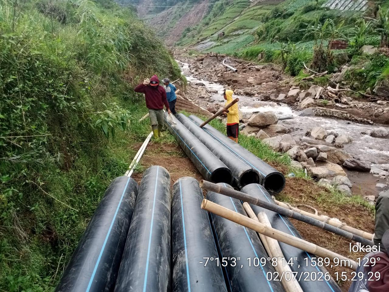 Update Perbaikan Pipa Dawuhan oleh PDAB Tirta Utama