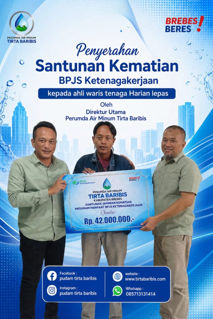 Santunan ini mungkin tidak bisa menggantikan sosok Almarhum, namun ini adalah bentuk penghormatan terakhir kami atas dedikasi beliau selama dua dekade. Kami ingin memastikan bahwa setiap tetes keringat penjaga sumber kami memiliki perlindungan yang layak
Humas Tirta Baribis