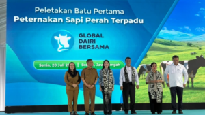 Direksi Perumda Air Minum Tirta Baribis Hadiri Groundbreaking Peternakan Sapi Perah Terpadu Terbesar di Indonesia